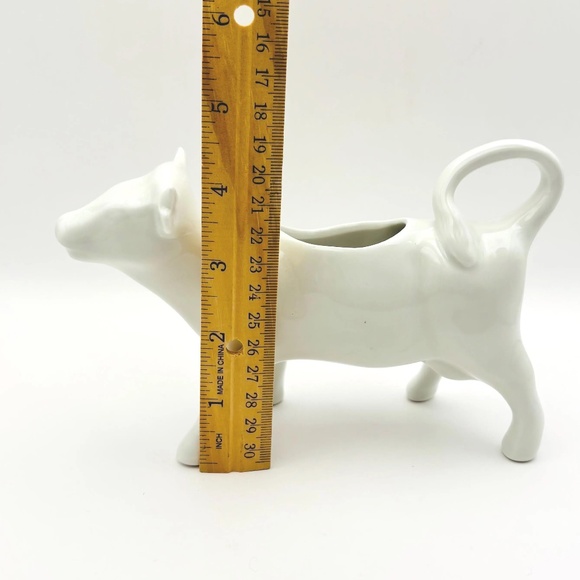 Vintage French Cow Creamer 7" - Picture 5 of 14